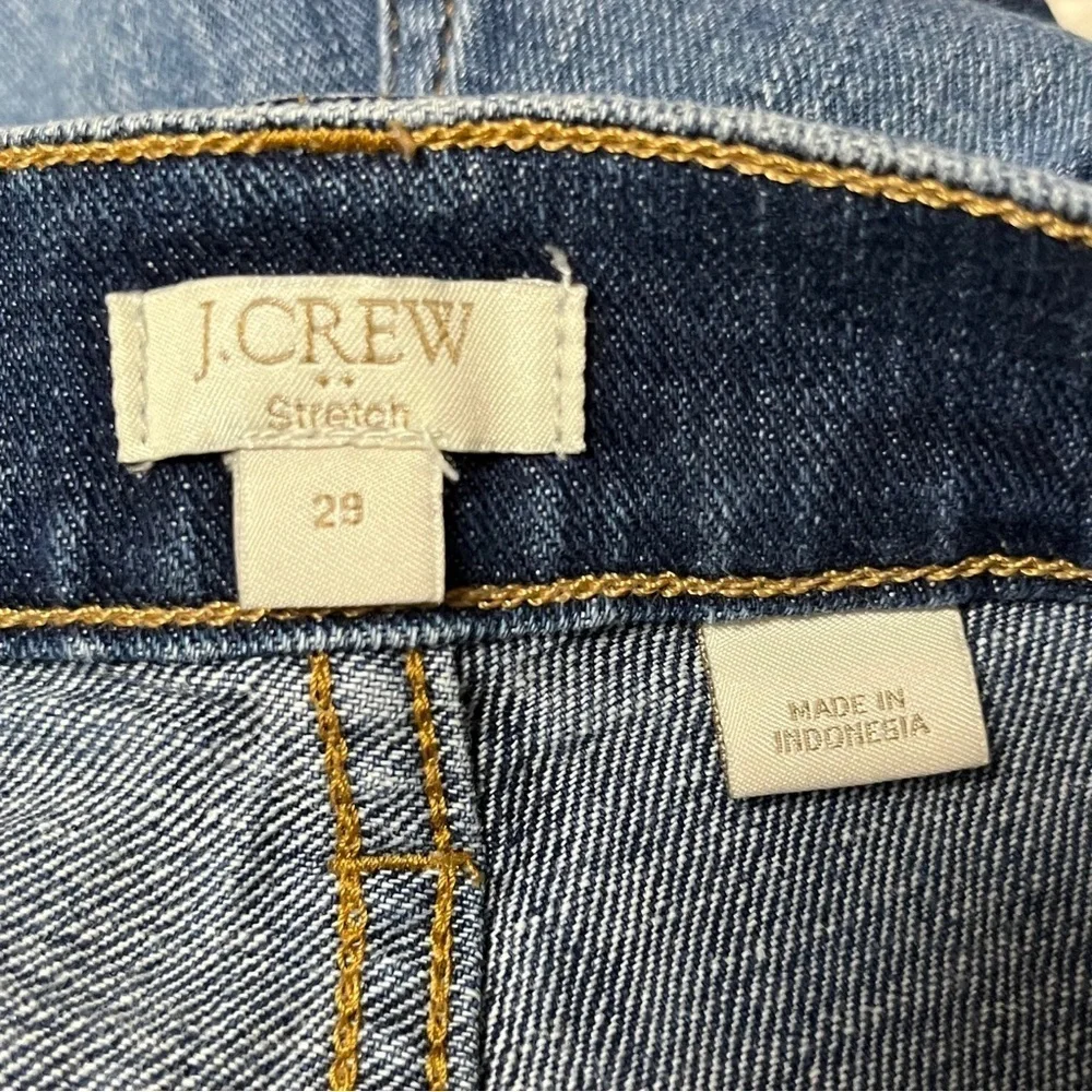 J. Crew Mid Rise Stretch Straight Leg Jeans Size 29